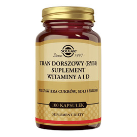 Tran dorszowy suplement diety 100 kapsułek