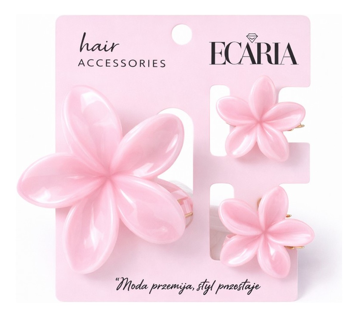 Zestaw spinek do włosów klamer 3w1 kwiat xl + 2 szt. mini spinek sp443
