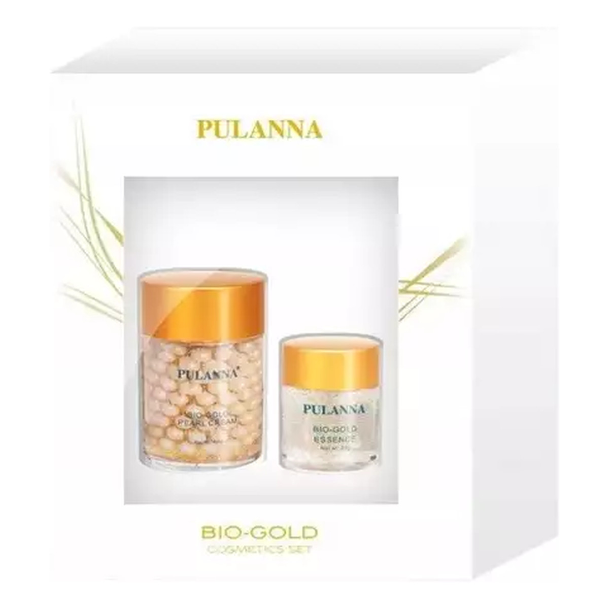 Pulanna Bio-Gold Zestaw kosmetyków Krem perłowy ze złotem + Żel ze złotem pod oczy