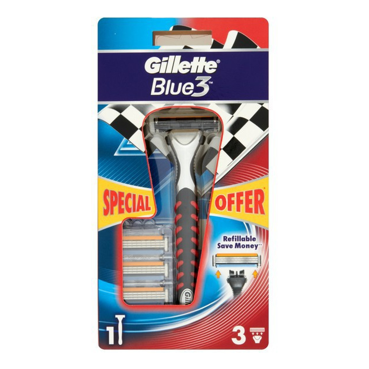 Gillette Blue 3 Maszynka Do Golenia+3 Wkłady