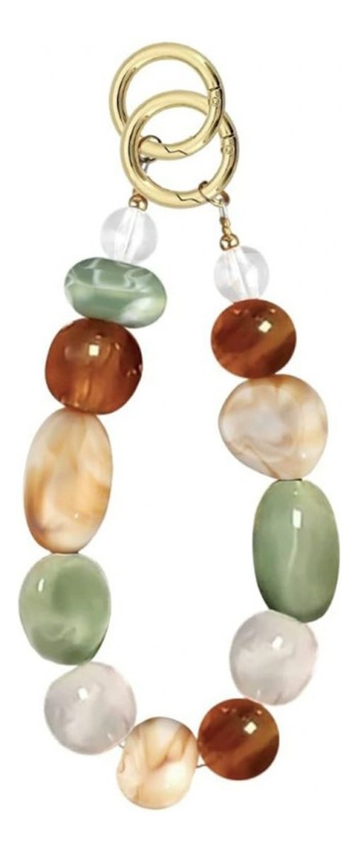 Brelok do kluczy korale, kamienie BRL375