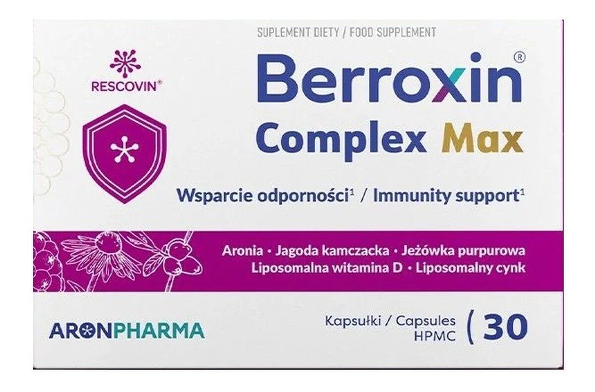 Berroxin complex max suplement diety na odporność 30 kapsułek