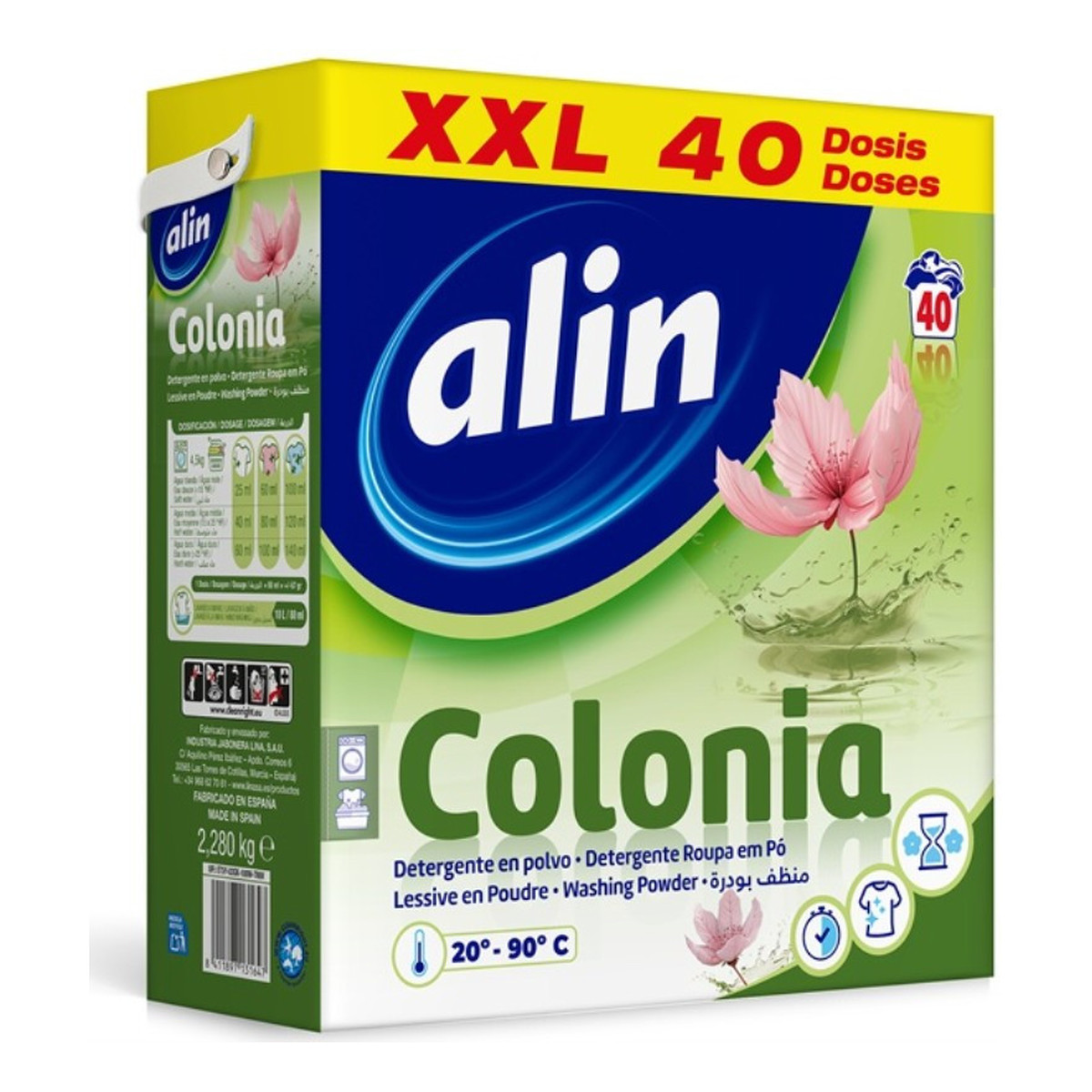 Alin Colonia Proszek do prania uniwersalny 40 prań 2.28kg