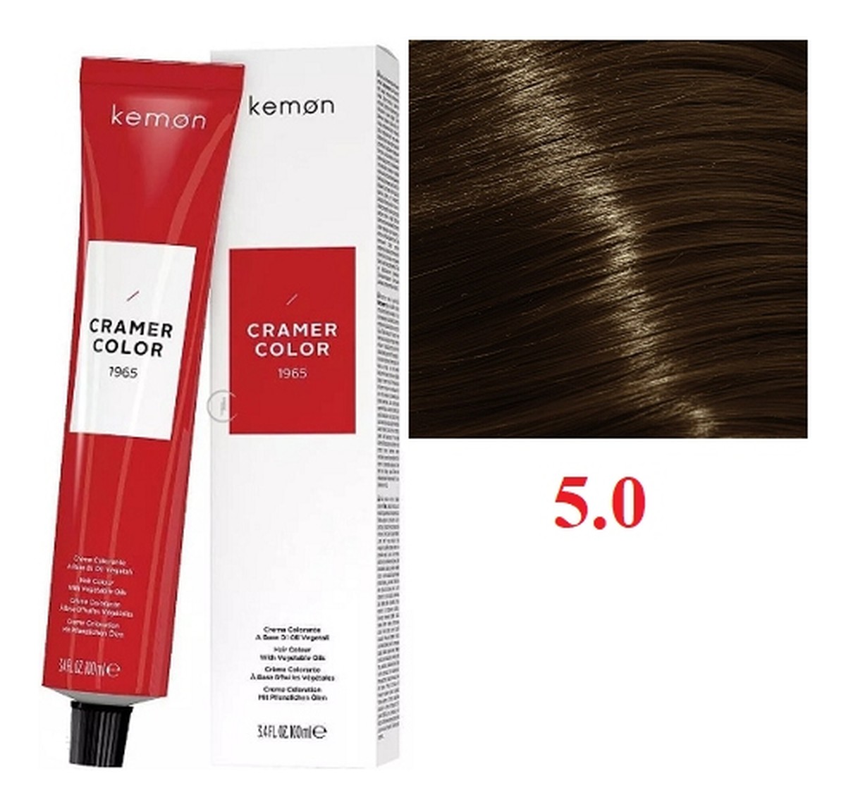 Kremowa farba do włosów z olejem kokosowym