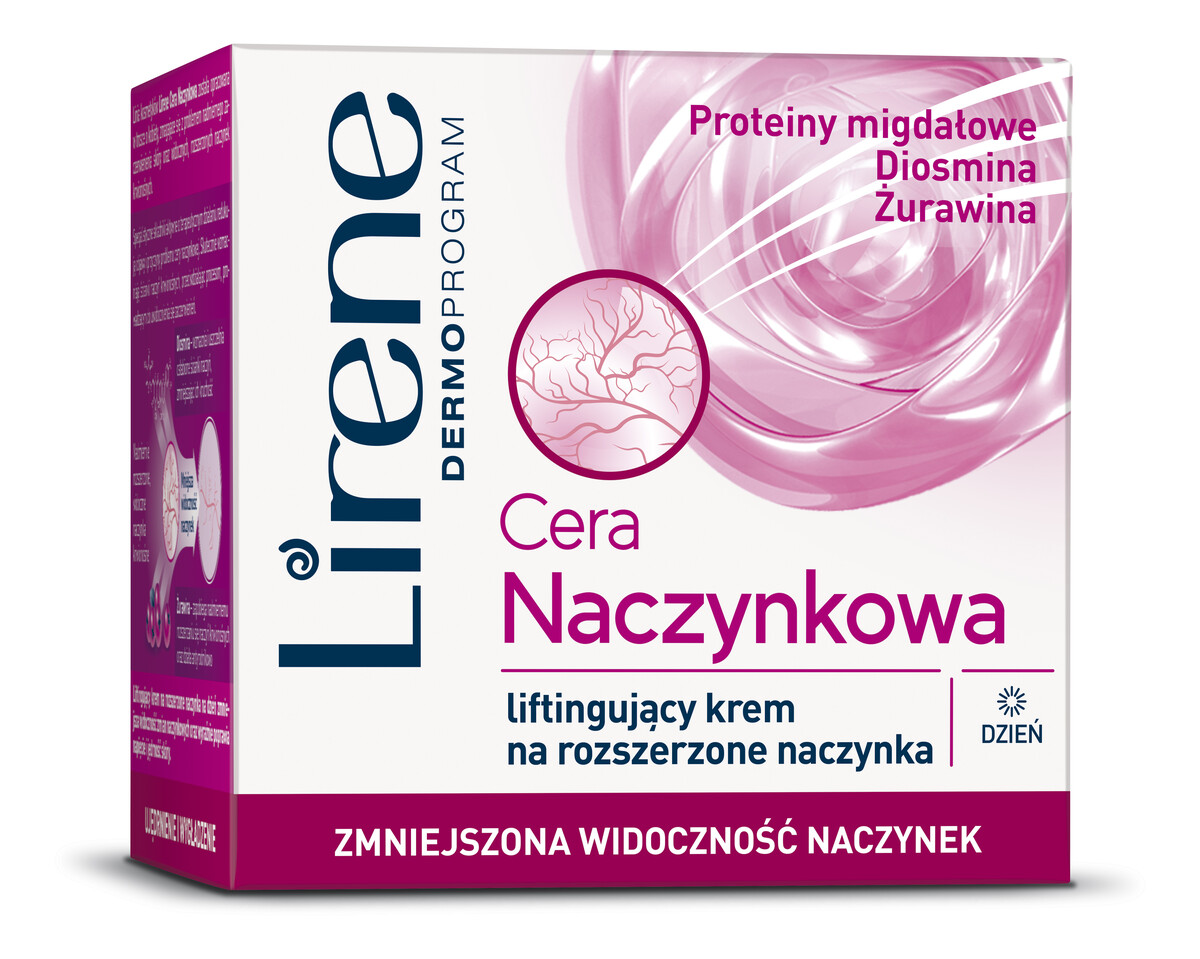 LIFTINGUJĄCY KREM NA ROZSZERZONE NACZYNKA NA DZIEŃ