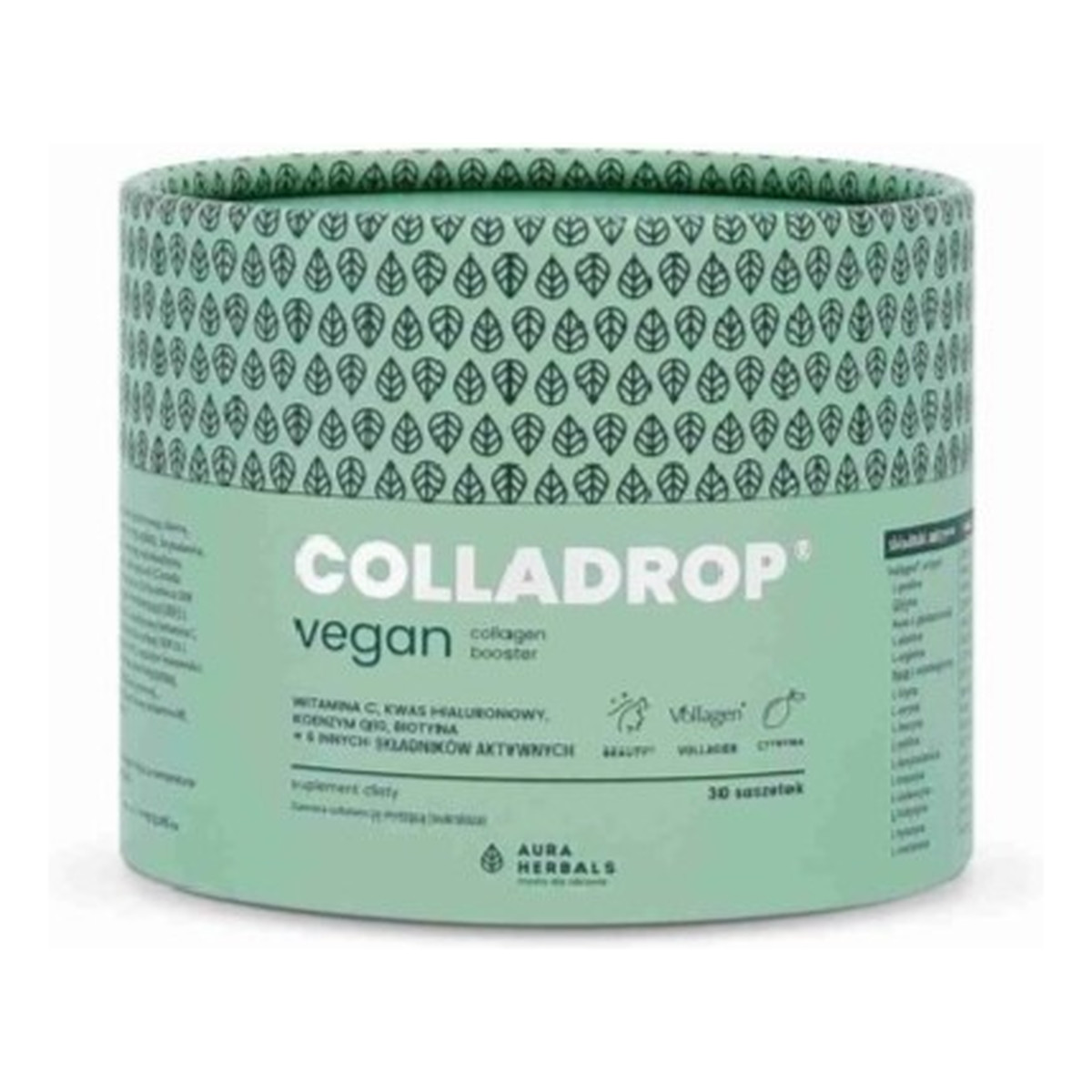 Aura Herbals Colladrop vegan collagen booster vollagen® 2000 mg 30 saszetek