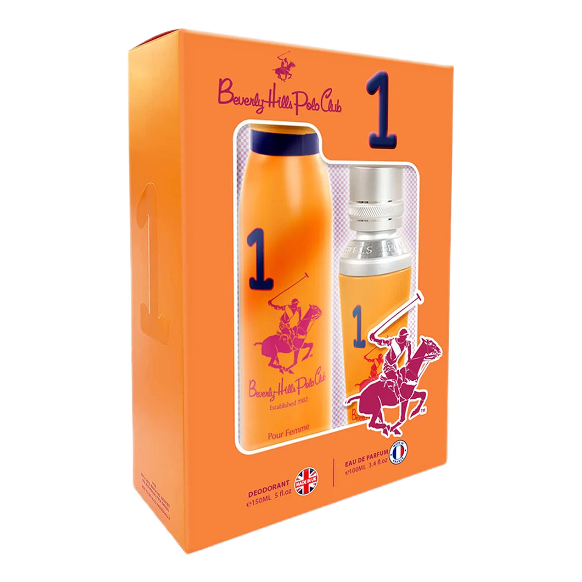 Beverly Hills Polo Club Women One Zestaw woda perfumowana spray 100ml + dezodorant spray 150ml