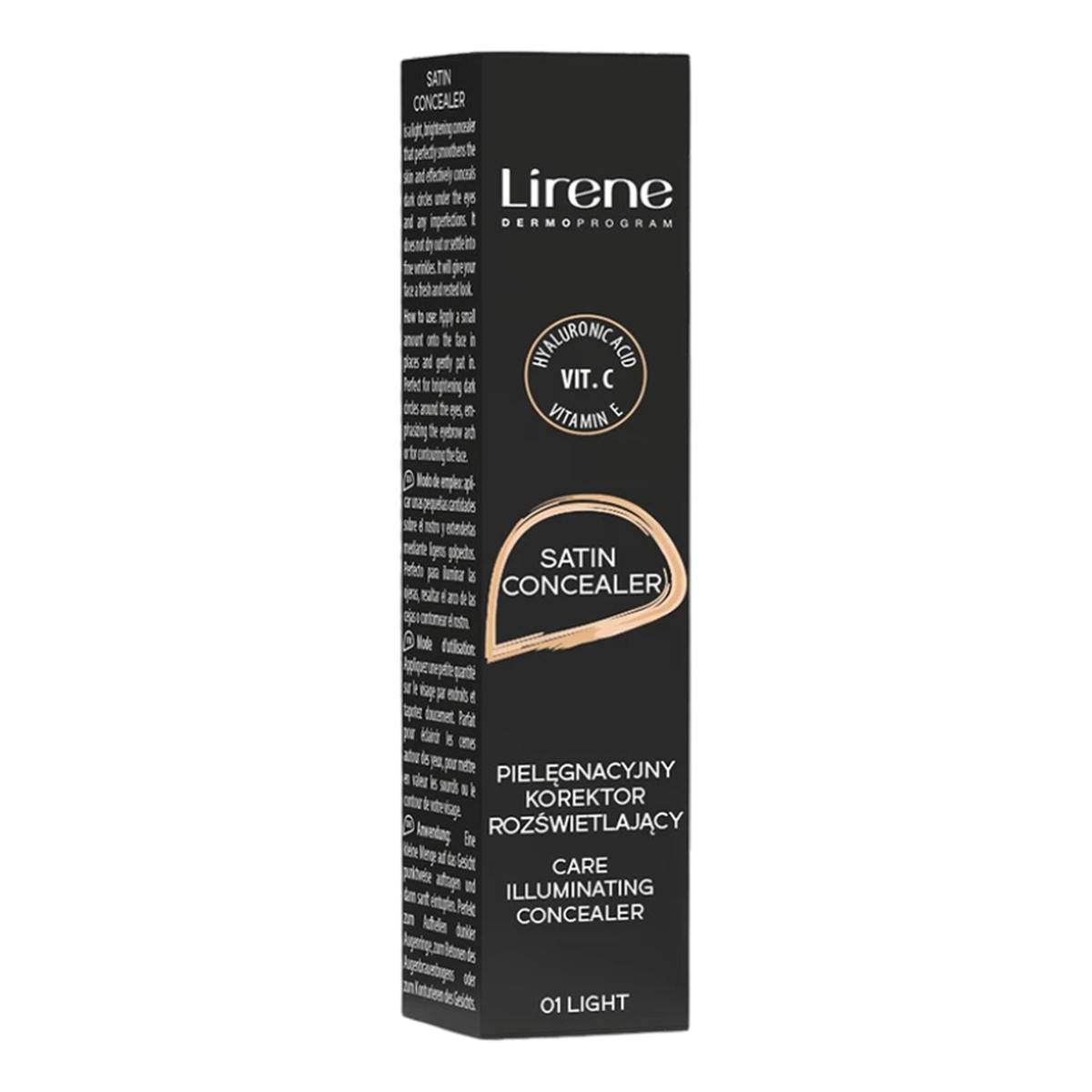 Lirene Satin Concealer Pielęgnujący Korektor Rozświetlający 10ml