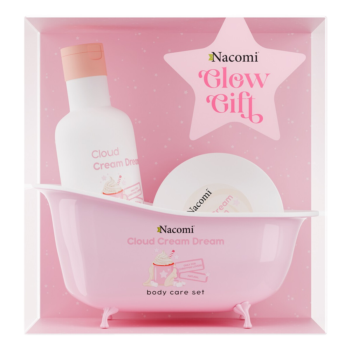 Nacomi Cloud Cream Dream Zestaw żel pod prysznic 300ml + kremowe masło do ciała 100ml