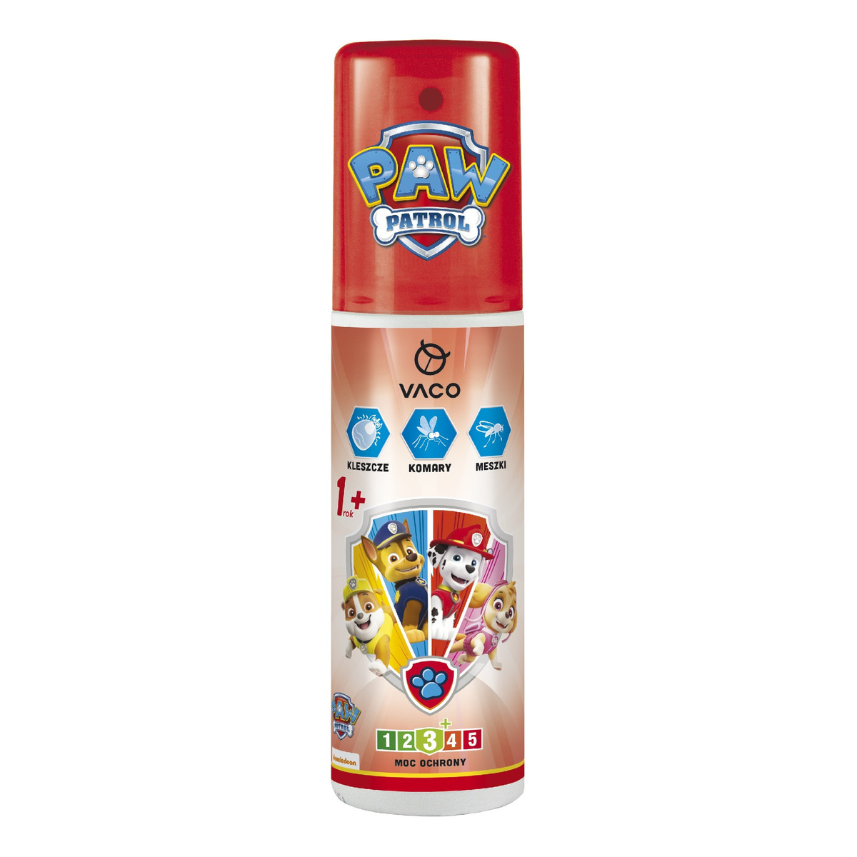 Vaco Paw patrol płyn na komary,kleszcze i meszki-dla dzieci (1+) 90ml