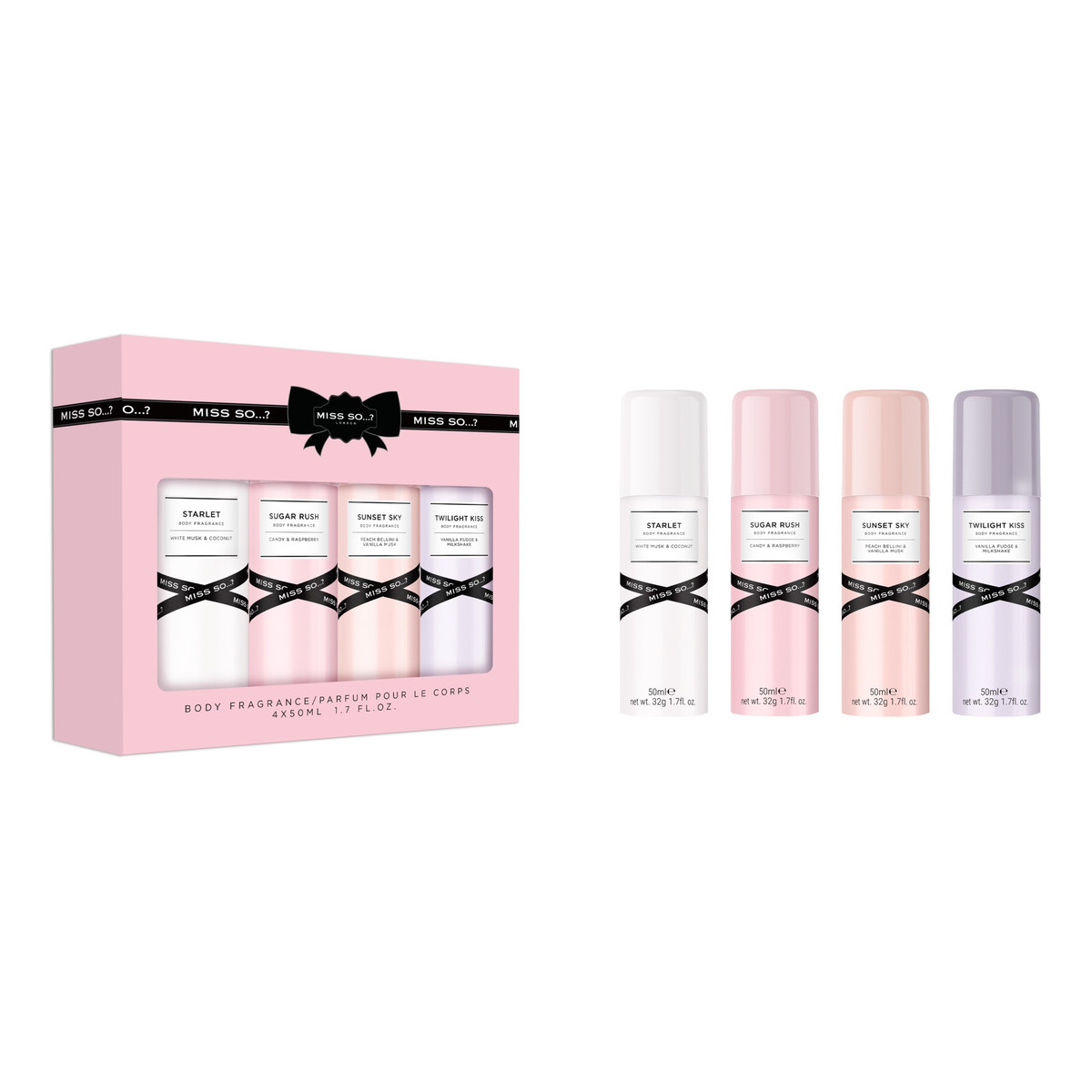 London Zestaw prezentowy-dezodoranty perfumowane 4 x 50 ml 200ml