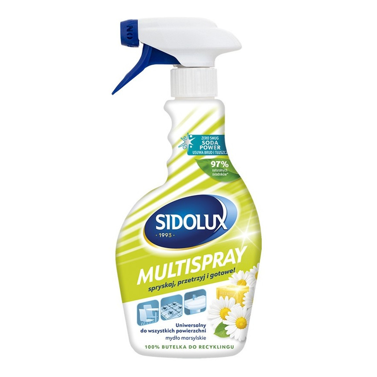 Sidolux Professional Spray czyszczący uniwersalny Mydło Marsylskie 500ml