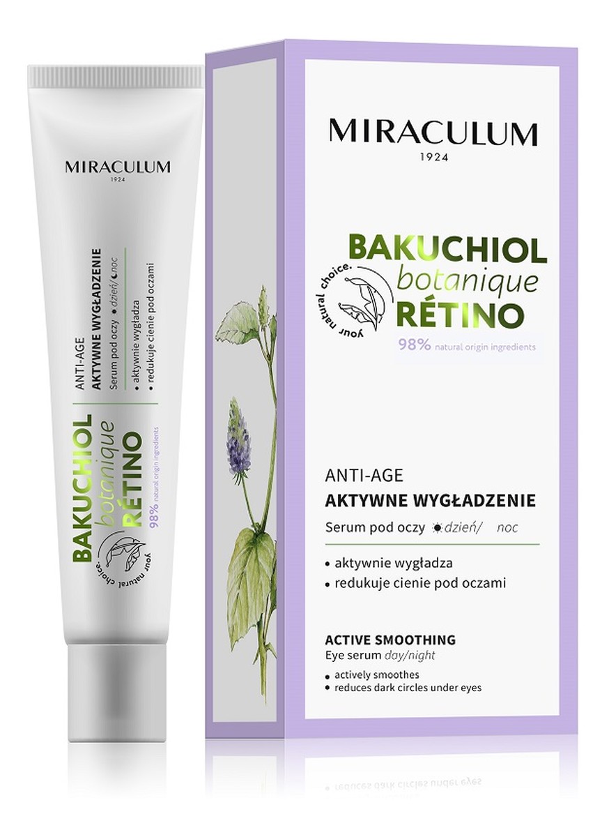 Bakuchiol anti-age aktywnie wygładzające serum pod oczy