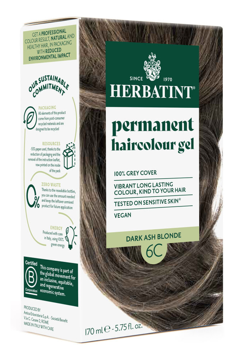 Trwała Ziołowa farba do włosów