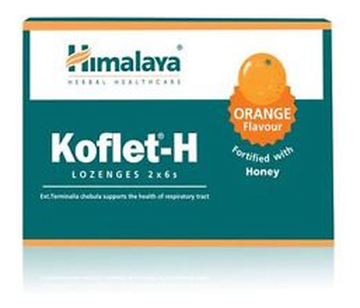 Healthcare Koflet-H suplement diety wspierający układ oddechowy Pomarańcza 12 pastylek