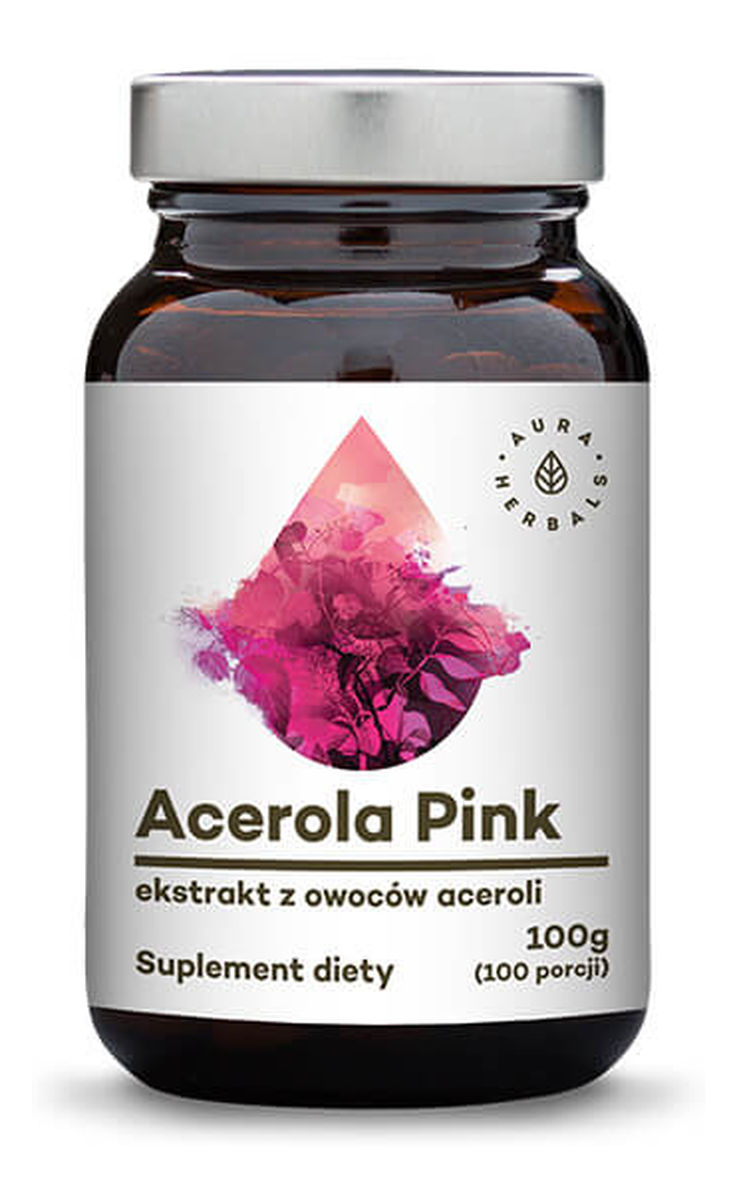 Acerola Pink ekstrakt z owoców aceroli proszek suplement diety