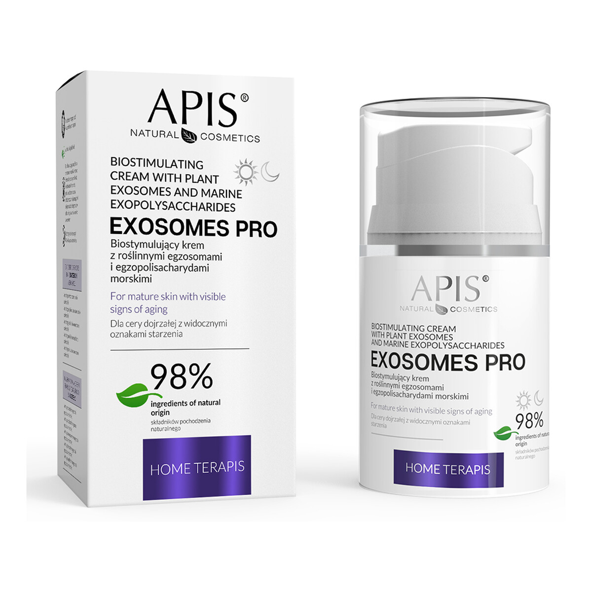 Apis Exosomes Pro Biostymulujący Krem 50ml + Mleczko z roślinnymi egzosomami 500ml