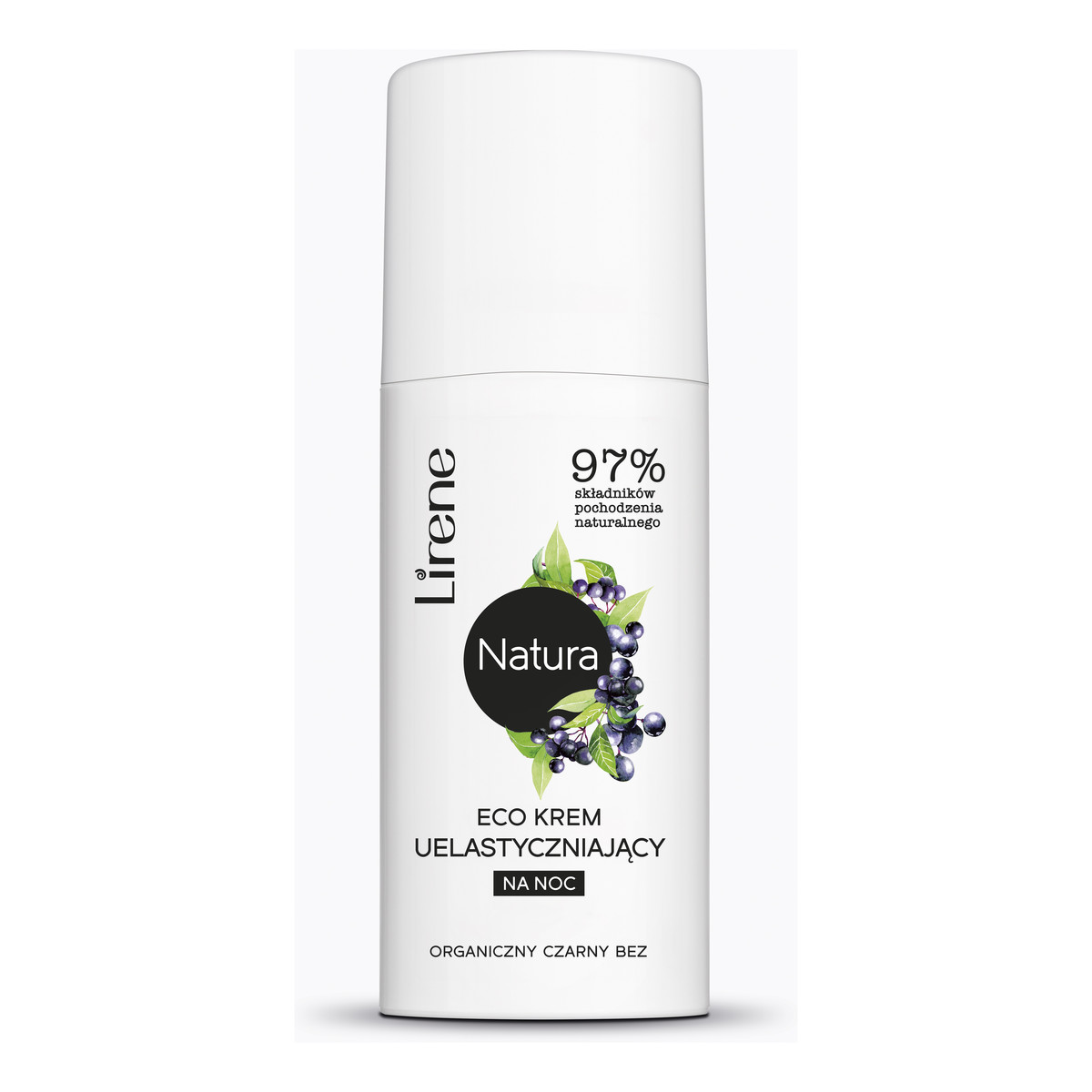 Lirene NATURA ECO KREM UELASTYCZNIAJĄCY NA NOC ORGANICZNY CZARNY BEZ 50ml