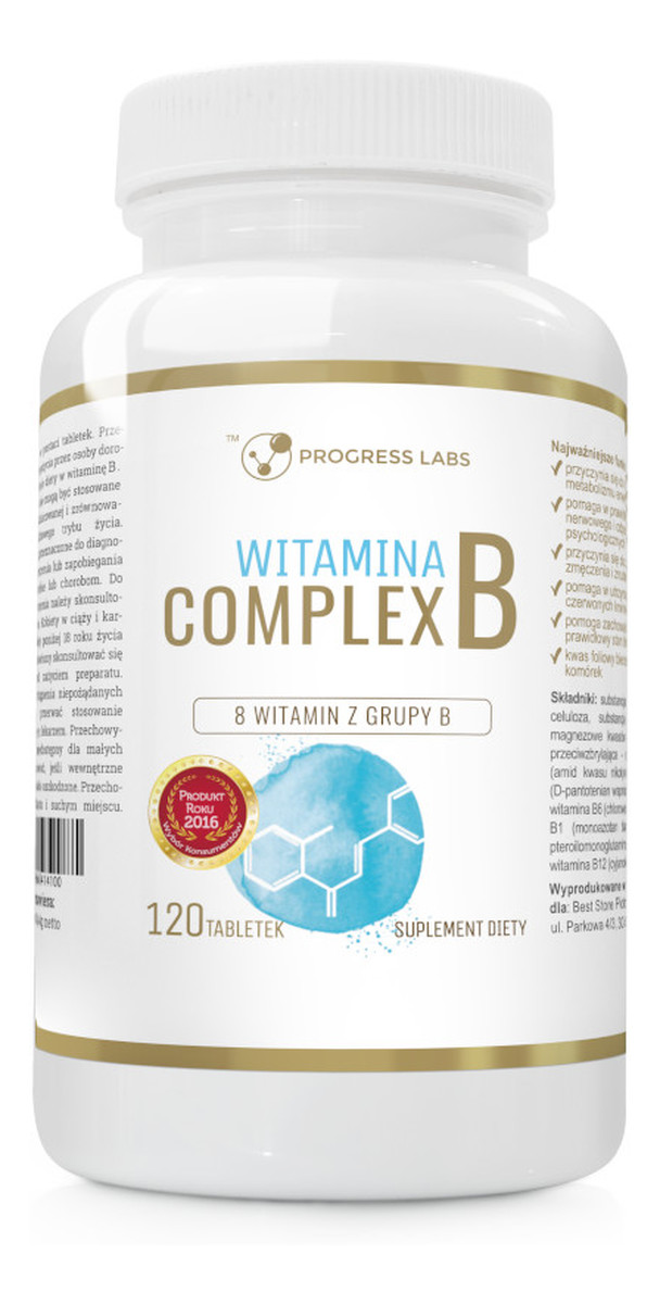 Witamina b complex suplement diety 120 tabletek