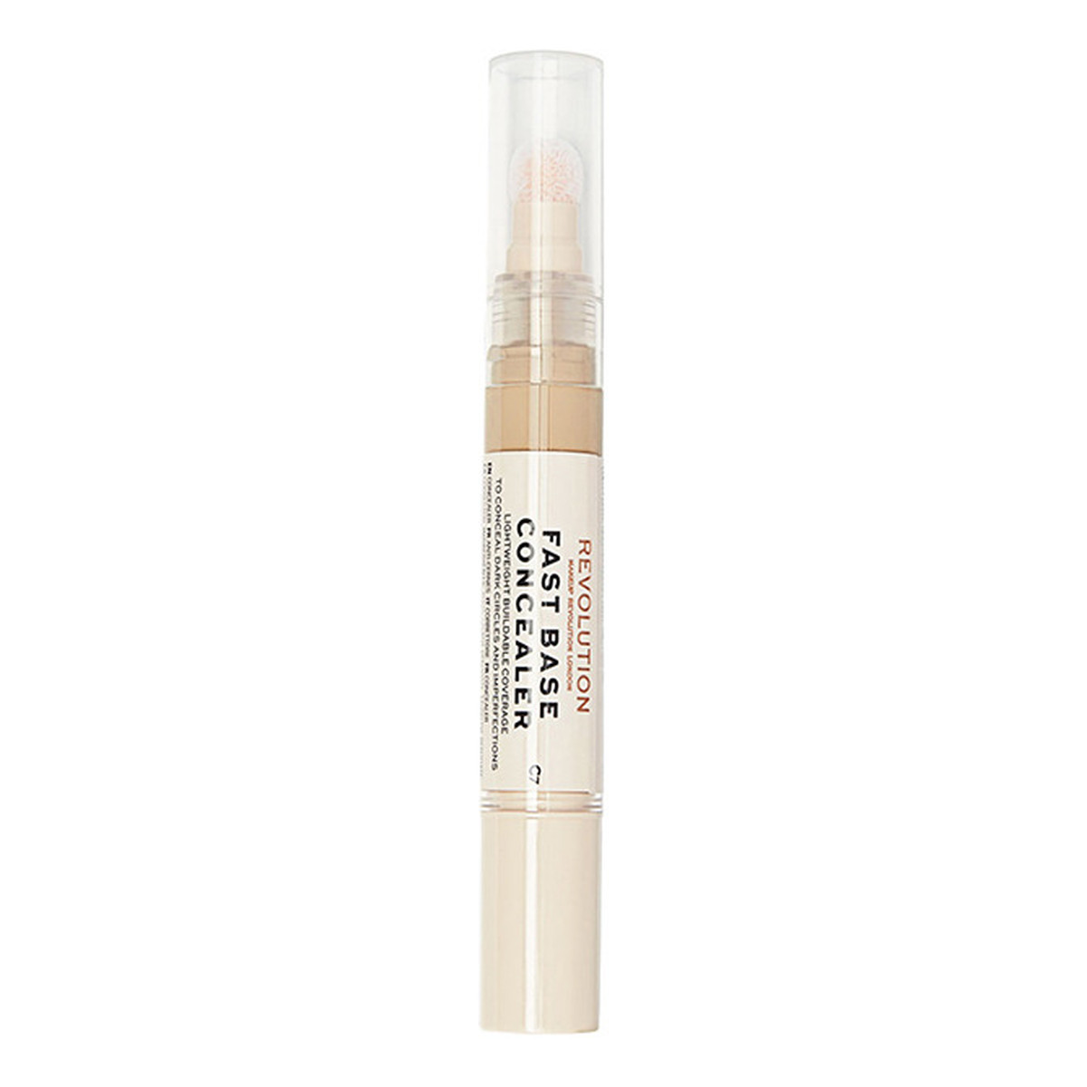 Makeup Revolution Fast Base Concealer Korektor Pod Oczy z gąbką 4ml