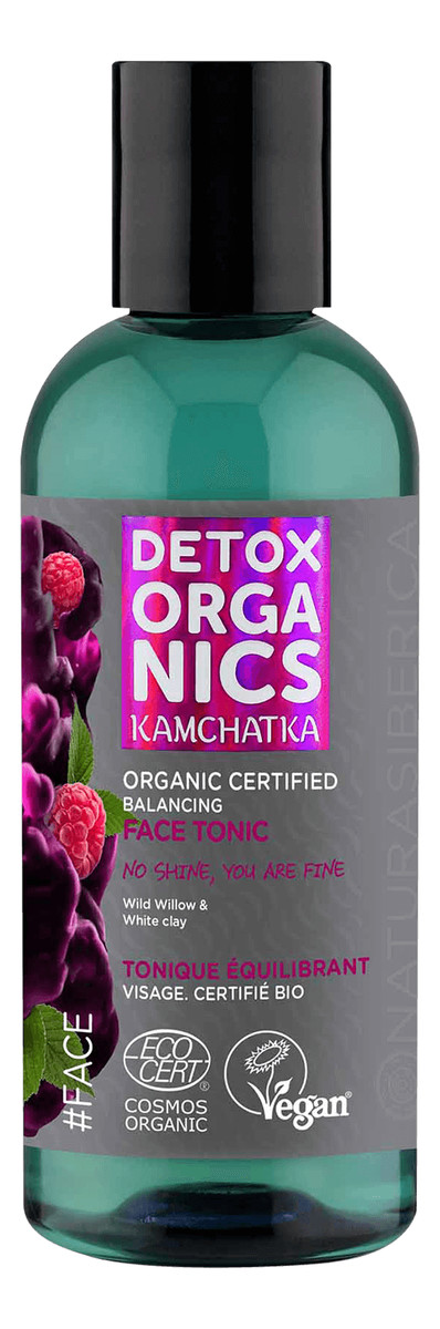 Organiczny Tonik do twarzy oczyszczający pory Detox Organics Kamchatka