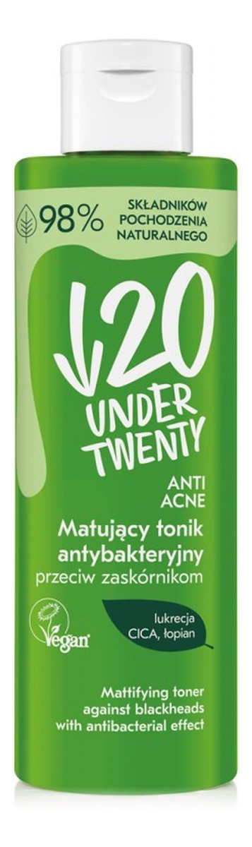 Matujący tonik antybakteryjny