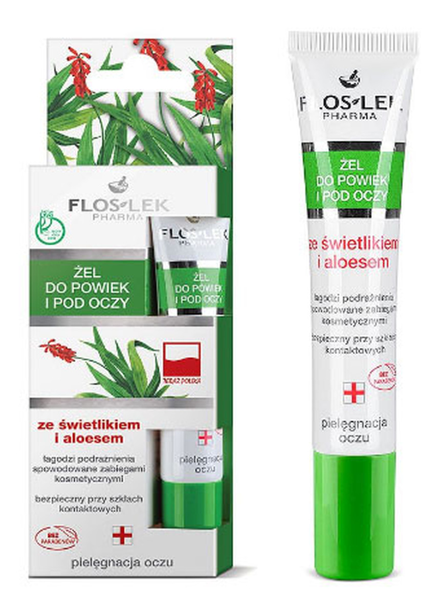 Żel Do Powiek i Pod Oczy Ze Świetlikiem Lekarskim i Aloesem