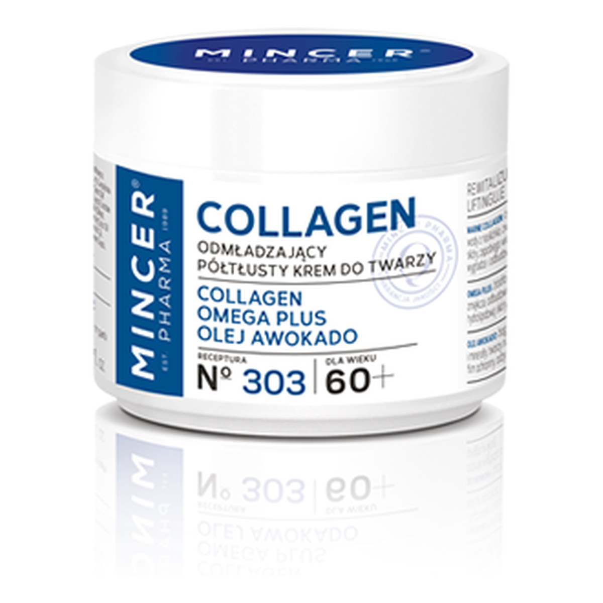 Mincer Pharma Collagen 60+ Odmładzający Półtłusty Krem Do Twarzy No 303 50ml
