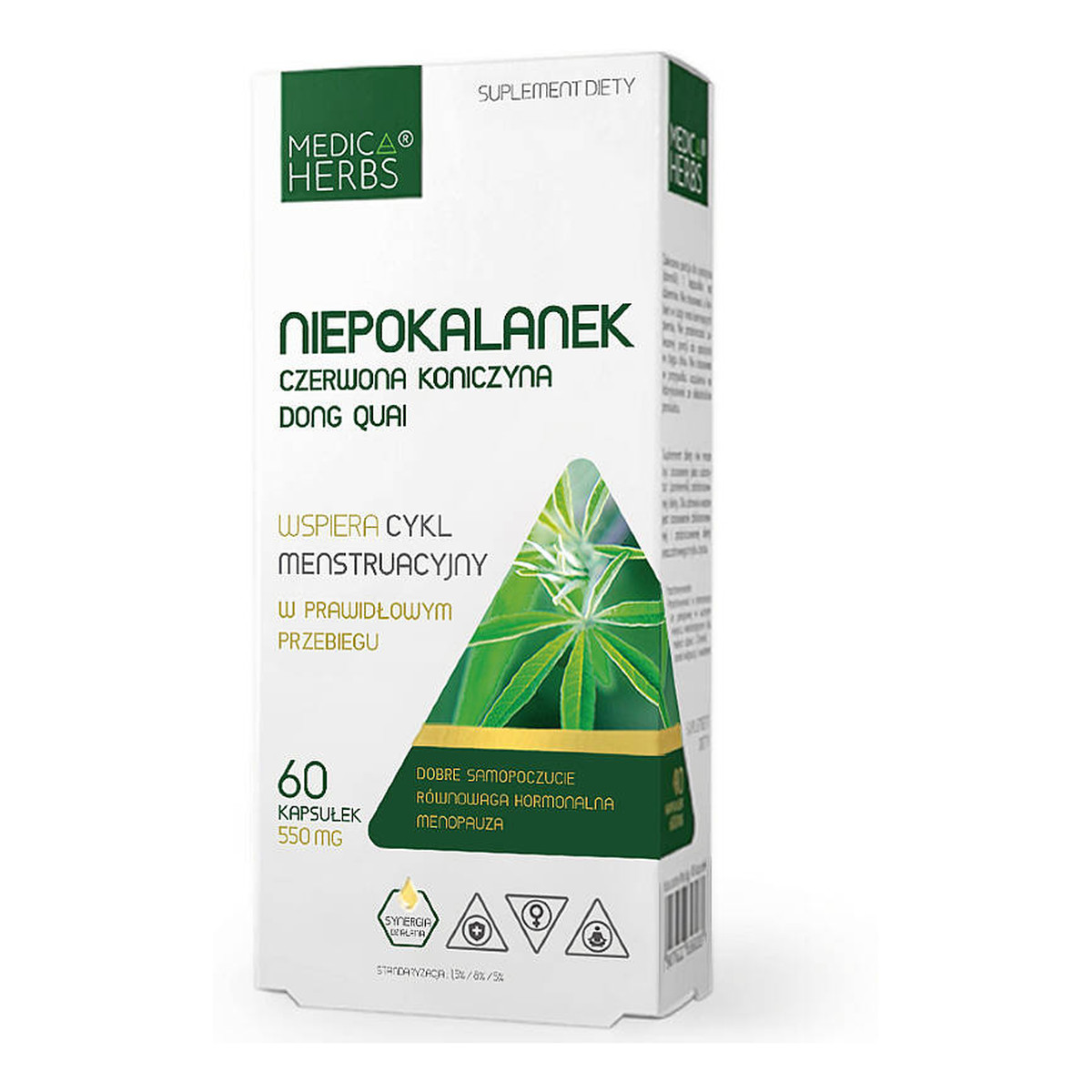 Medica Herbs Niepokalanek Czerwona Koniczyna suplement diety 60 kapsułek