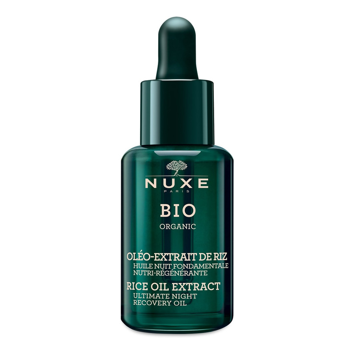 Nuxe Bio organic regenerujące serum do twarzy na noc z ekstraktem z oleju ryżowego 30ml