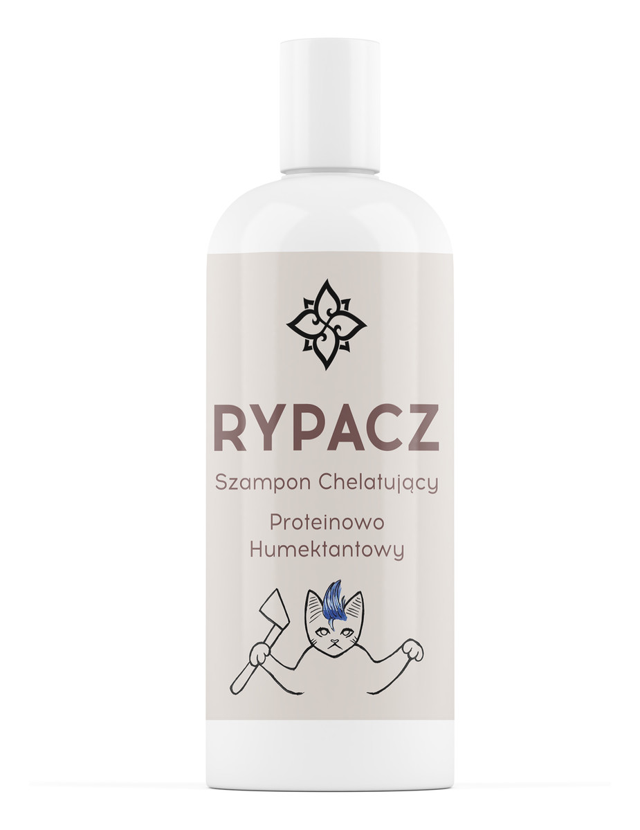 Rypacz - szampon chelatujący proteinowo-humektantowy 2x250ml + Sattva masażer do skóry głowy