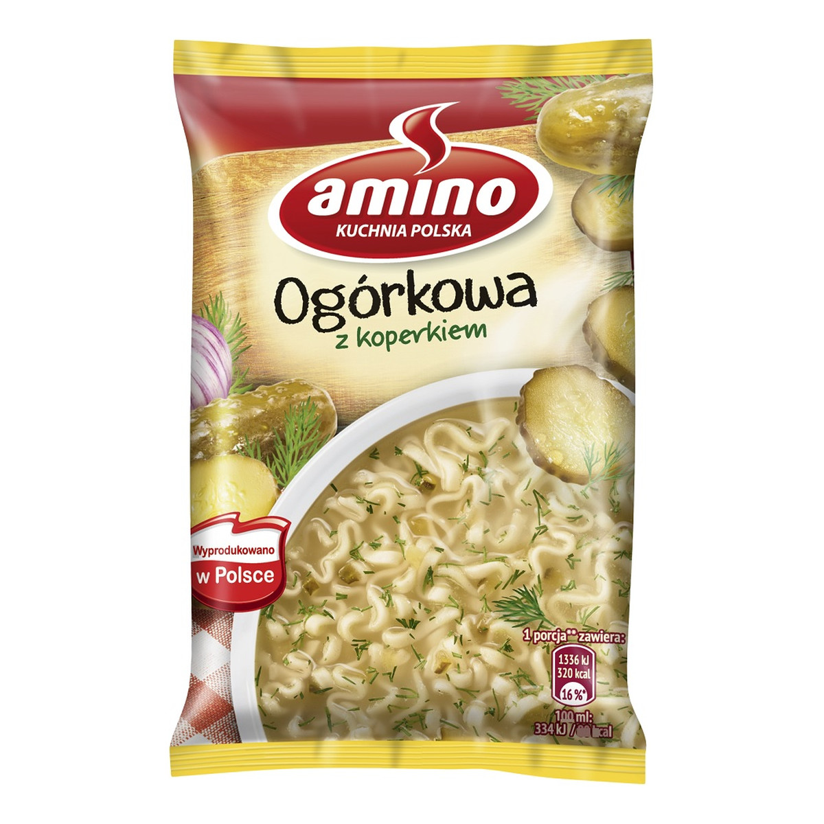 Amino Noodle Cucumber Soup zupa instant Ogórkowa z koperkiem 61g