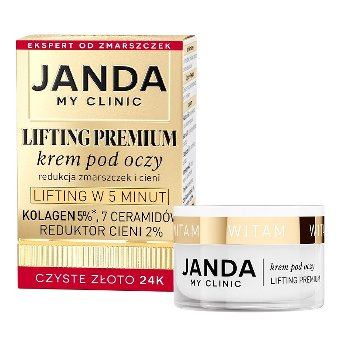 Janda My clinic lifting premium Krem pod oczy 15ml