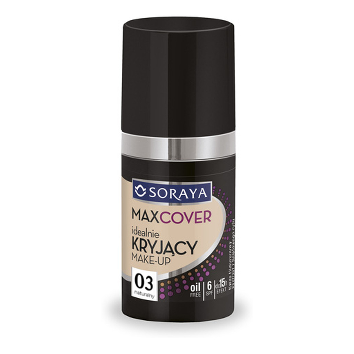 Soraya Make Up Max Cover Idealnie Kryjacy Podkład Do Twarzy Naturalny (03) 33ml