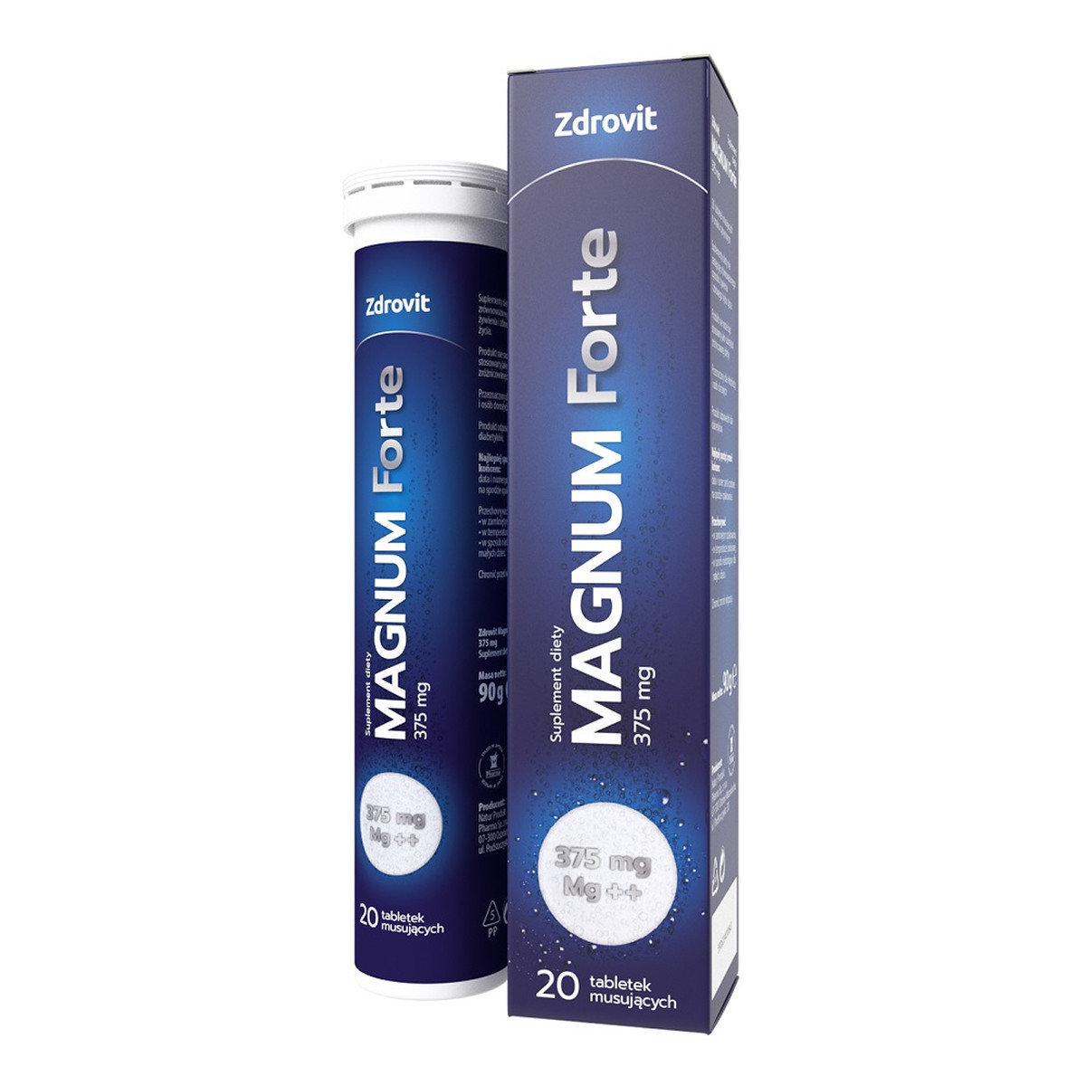 Zdrovit Magnum forte 375 mg suplement diety 20 tabletek musujących