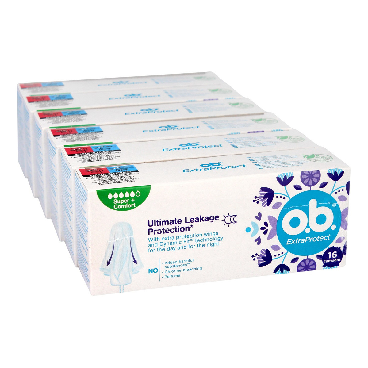 O.B. Extra Protect Tampony Ultimate Super+ Comfort (16) 1op.-6szt 5 +1gratis