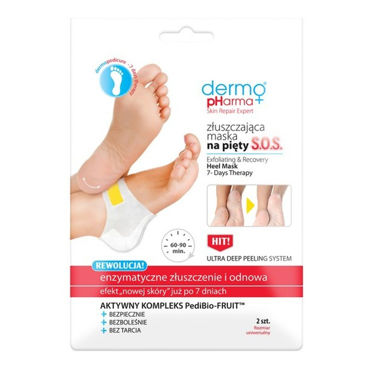 Dermo Pharma SOS Złuszczająca maska na pięty
