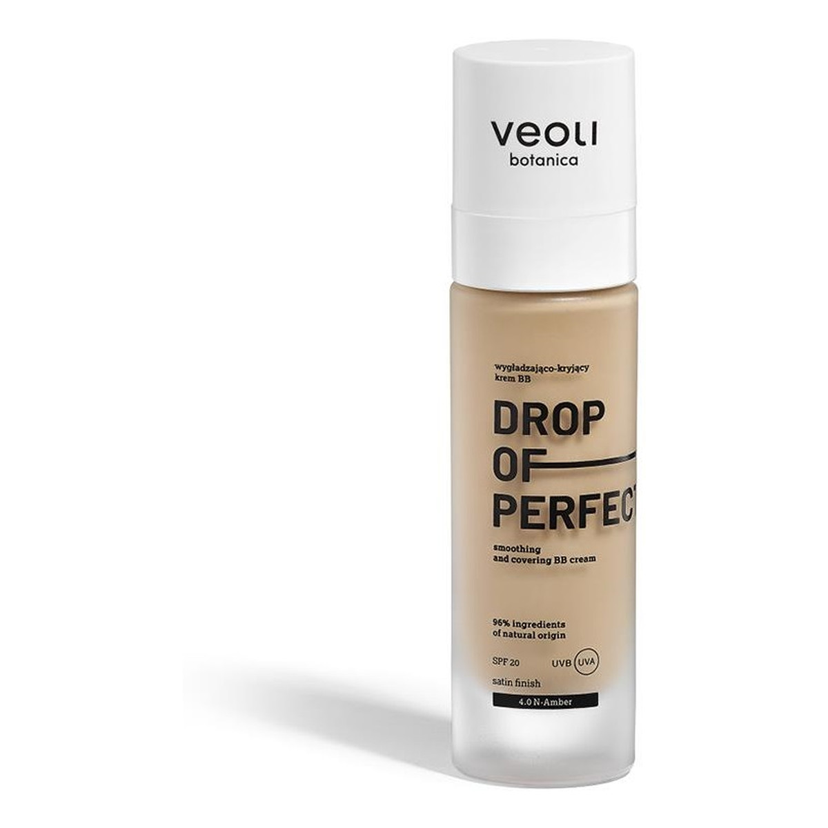 Veoli Botanica Drop Of Perfection SPF20 wygładzająco-kryjący Krem bb o lekkiej formule 4.0 n amber 30ml