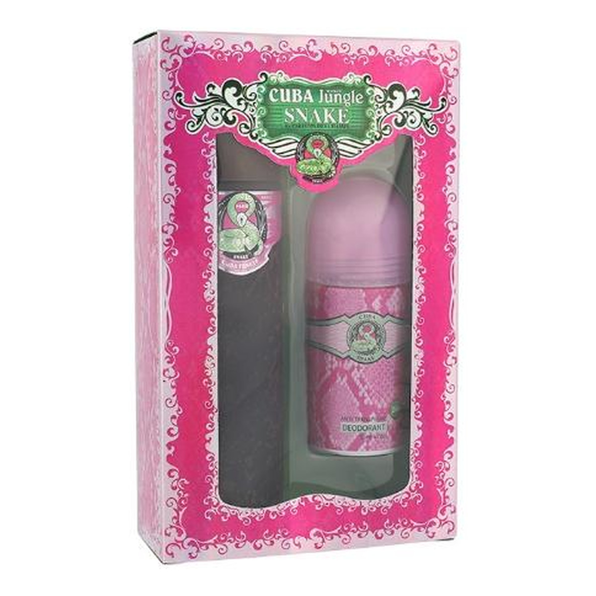 Cuba Jungle Snake Zestaw woda perfumowana spray 100ml + dezodorant roll-on 50ml