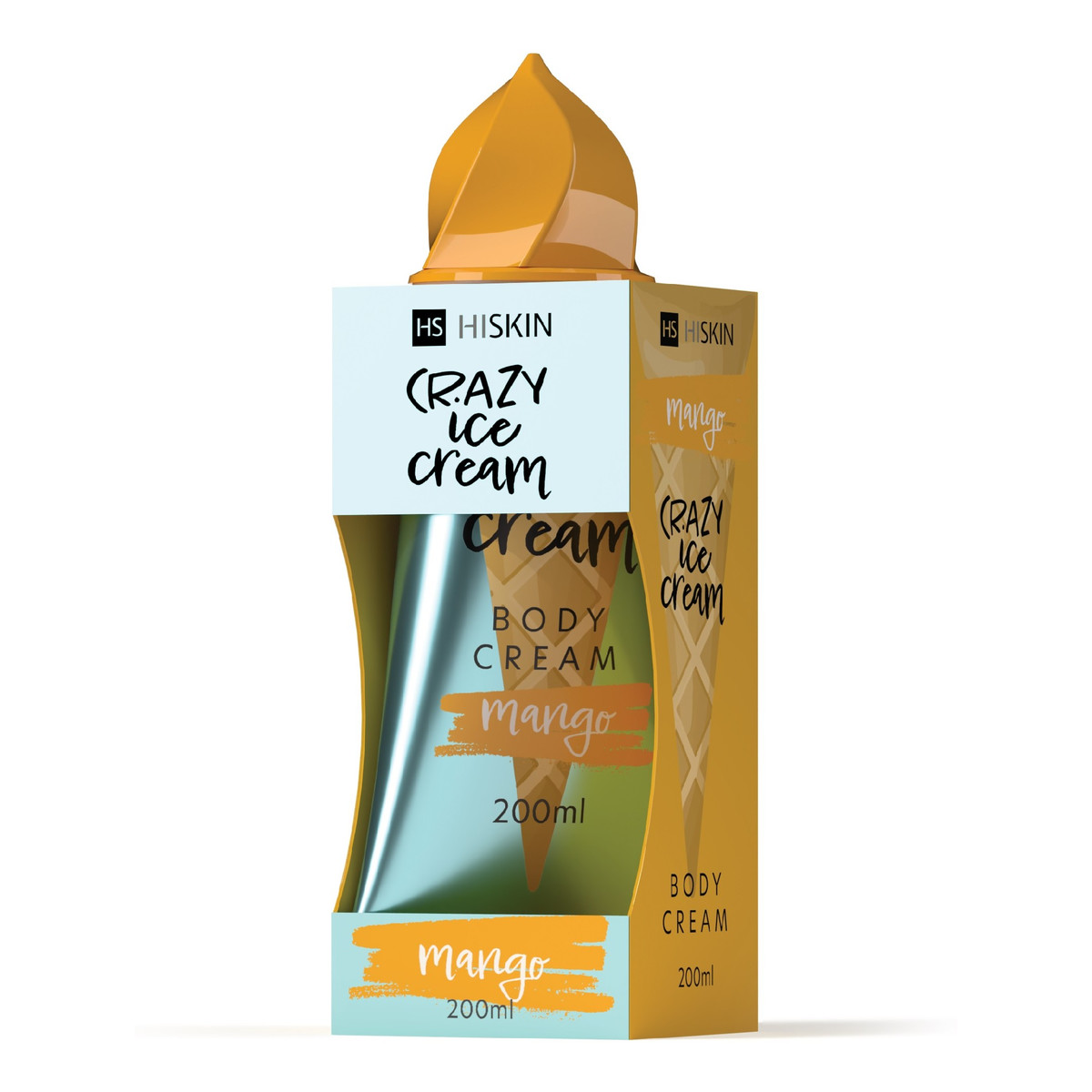 Hiskin Crazy ice cream Krem do ciała-mango 200ml