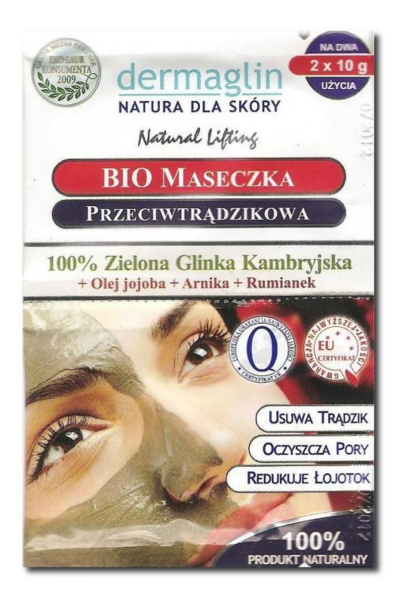 Maseczka Przeciwtrądzikowa z Zieloną Glinką