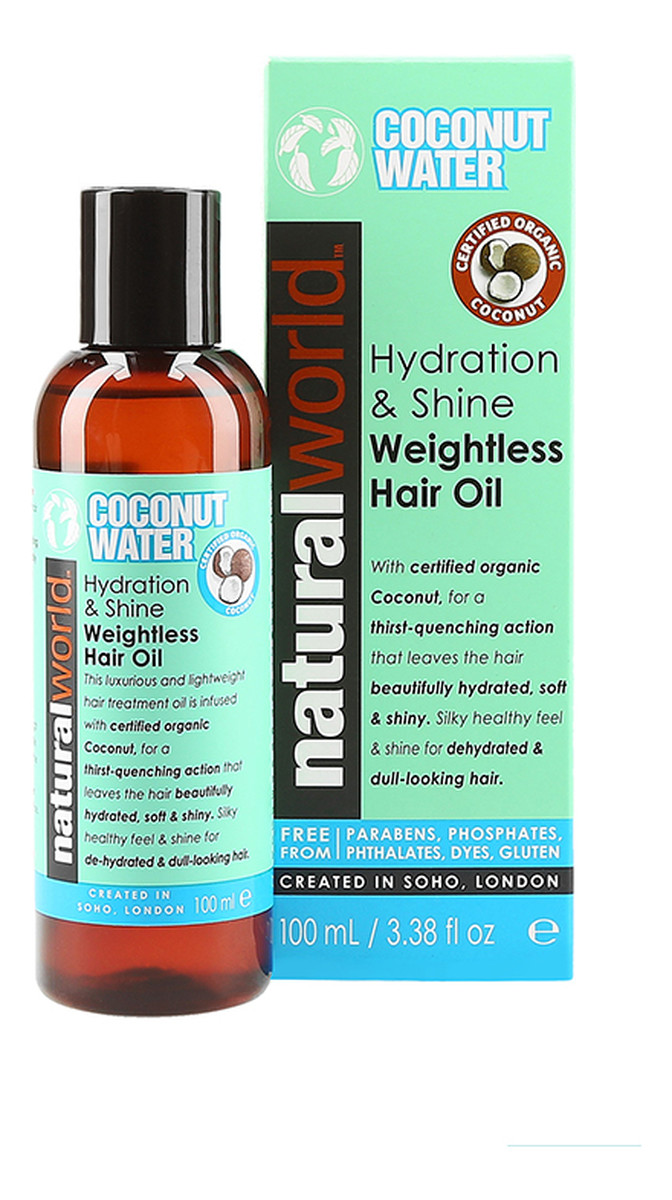 Hydration & Shine Lekki olej do włosów z kokosem