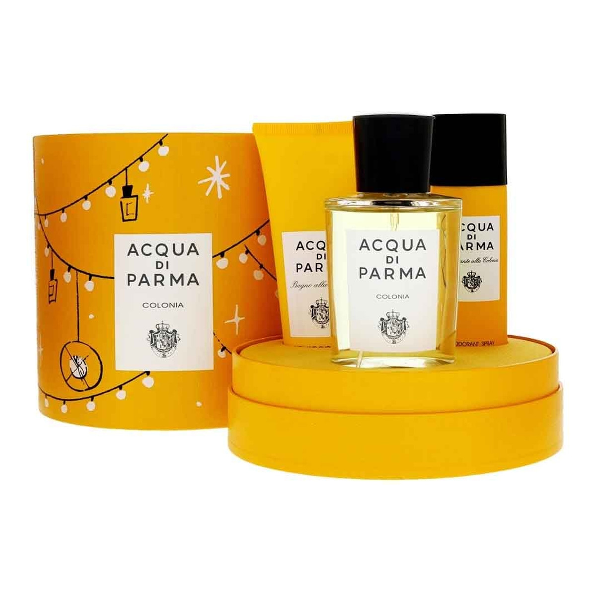 Acqua Di Parma Colonia Zestaw woda kolońska spray 100ml + żel pod prysznic 75ml + dezodorant spray 50ml