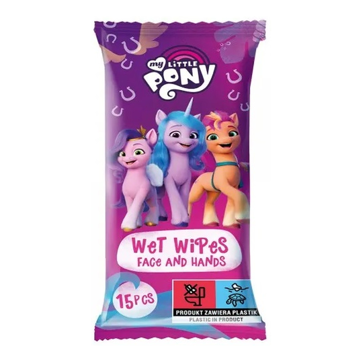 My Little Pony Chusteczki nawilżane do twarzy i rąk truskawka 15szt.