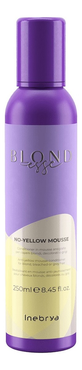 Blondesse no-yellow mousse odżywka w piance do włosów blond rozjaśnianych i siwych