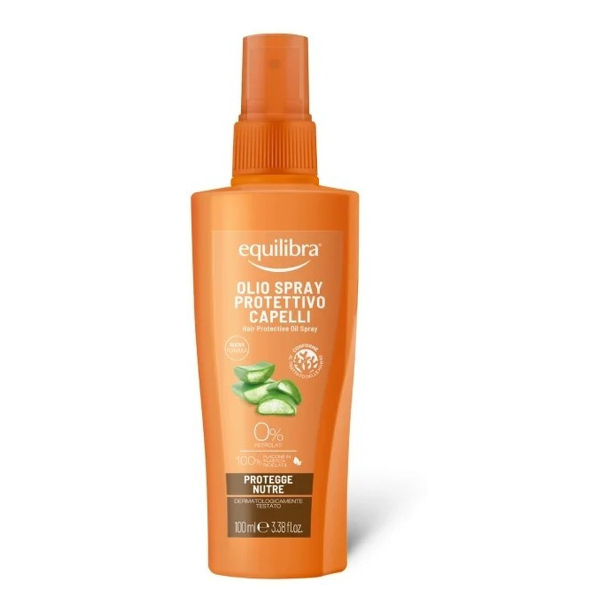 Equilibra Aloe Solare Olio Spray Protettivo Capelli Olej ochronny do włosów 100ml