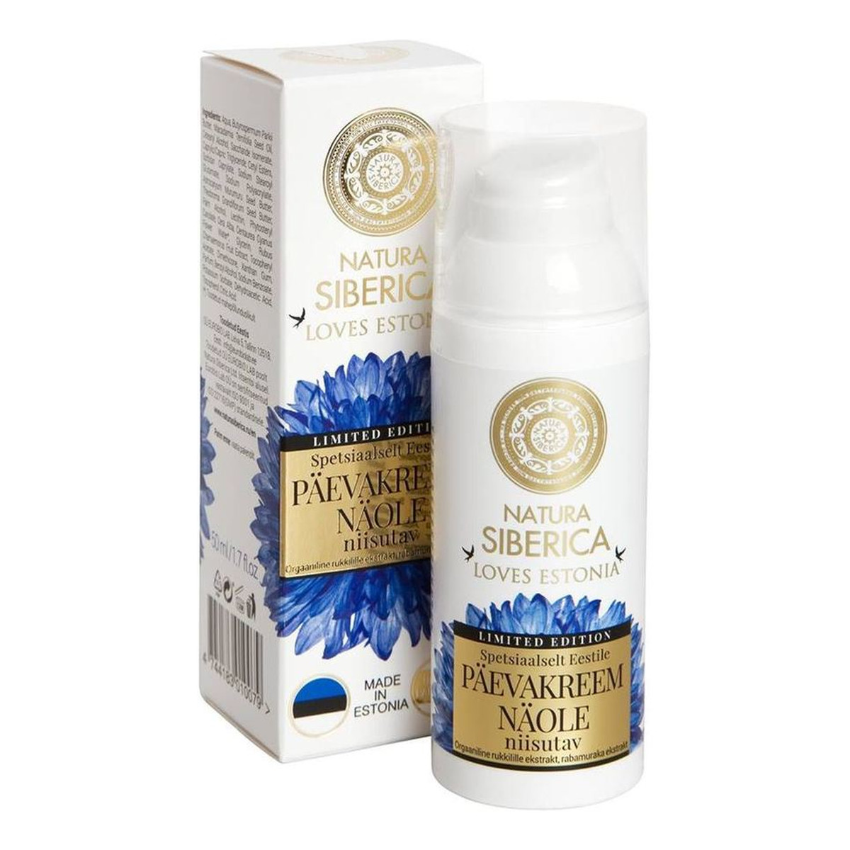 Natura Siberica Bławatek Malina Moroszka Loves Estonia Krem Nawilżający do Twarzy Na Dzień 50ml
