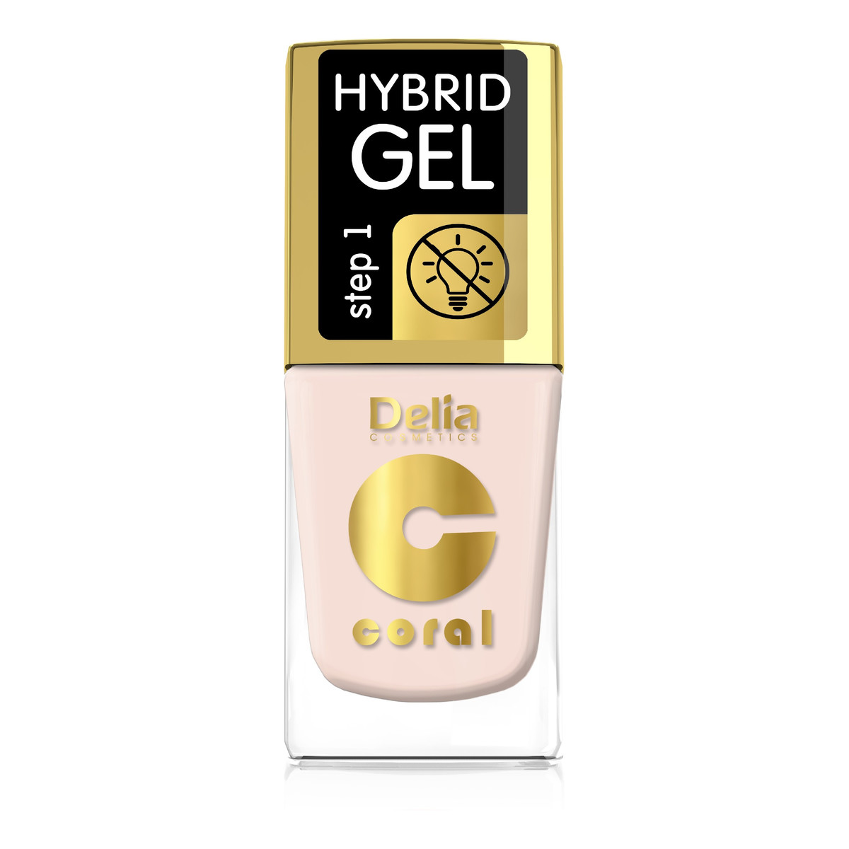 Delia Hybrid Gel Coral Lakier Do Paznokci 11ml