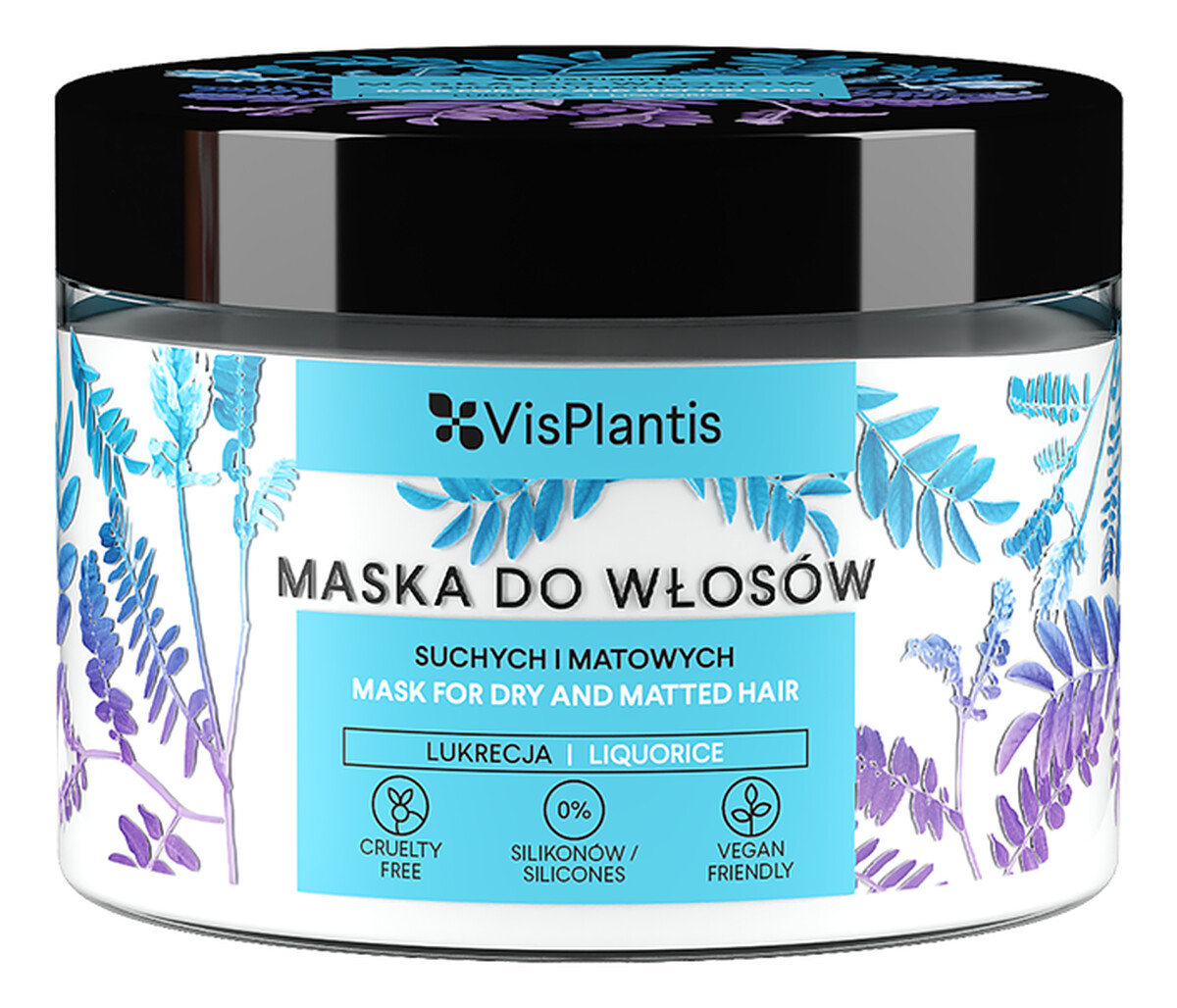 Maska do włosów suchych i matowych, lukrecja, lipa i prawoślaz