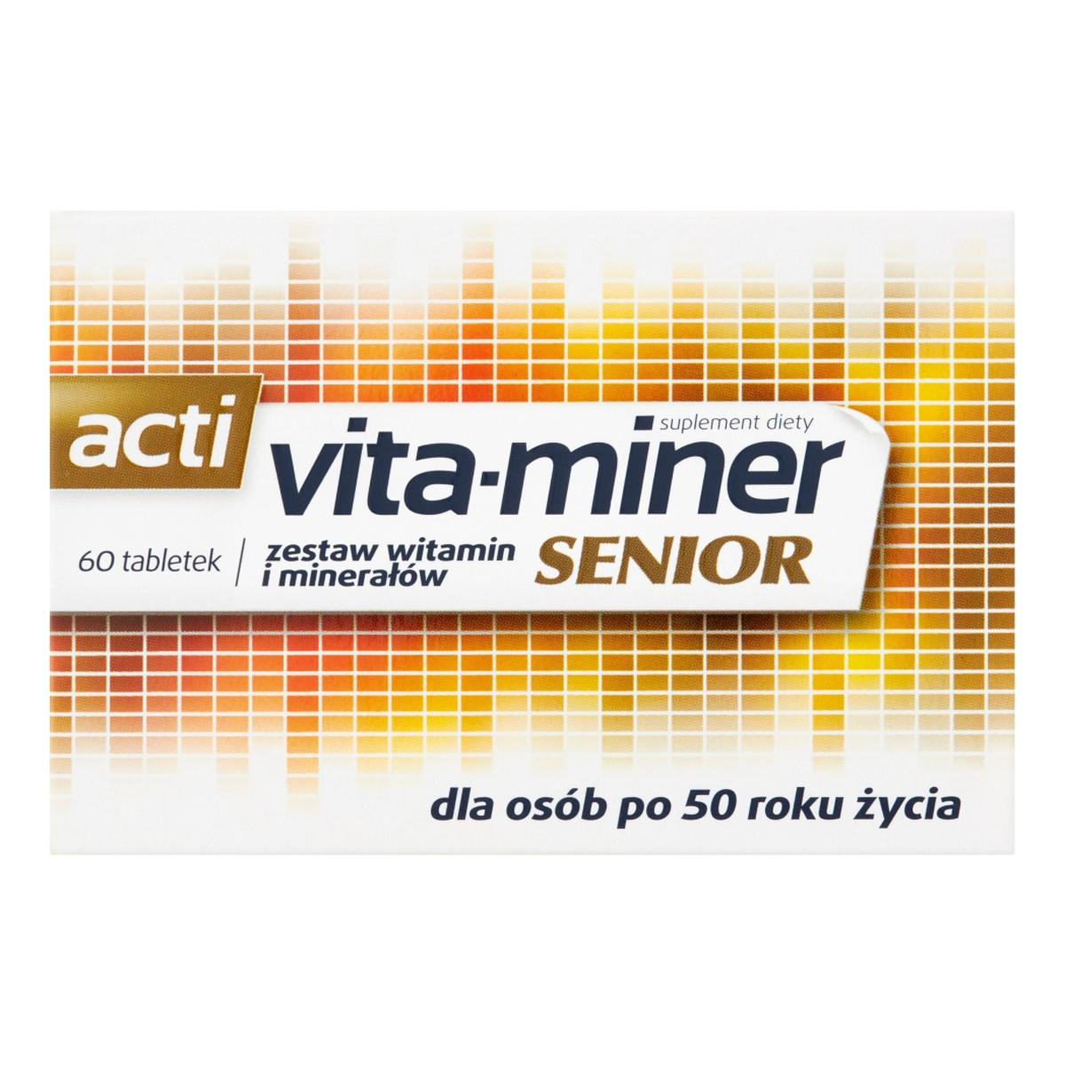 Acti vita-miner Senior Zestaw witamin i minerałów suplement diety 60 tabletek